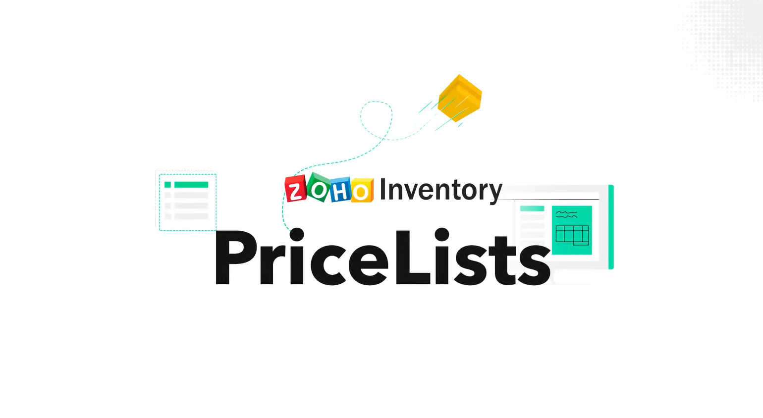 zoho inventory pricelists video