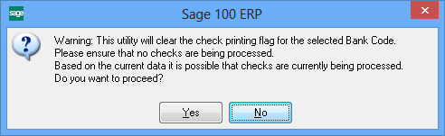 bank code clearing utility