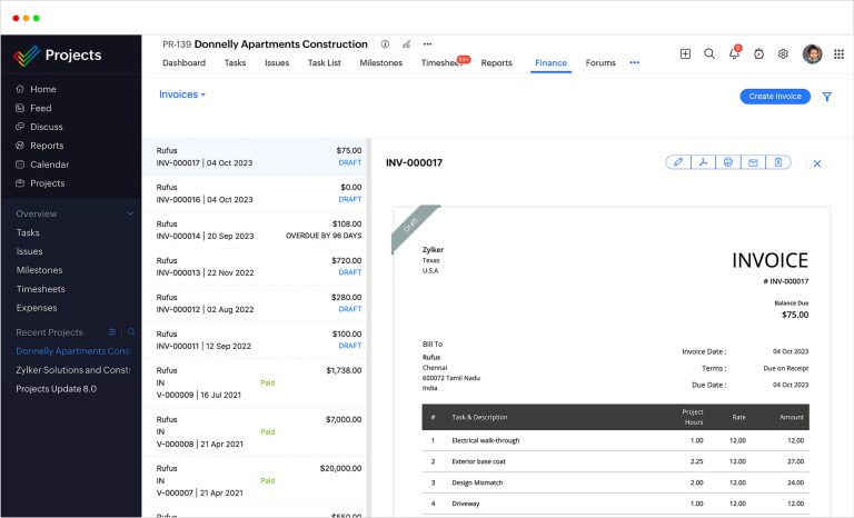 Email Invoices to Clients