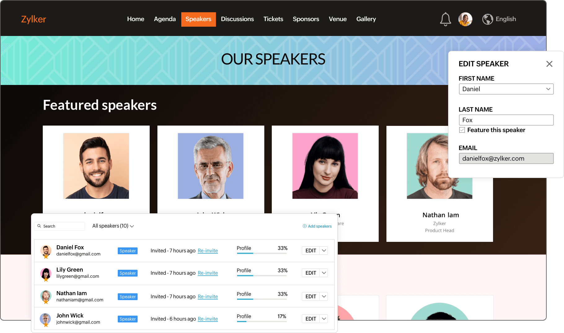 event planning speakers