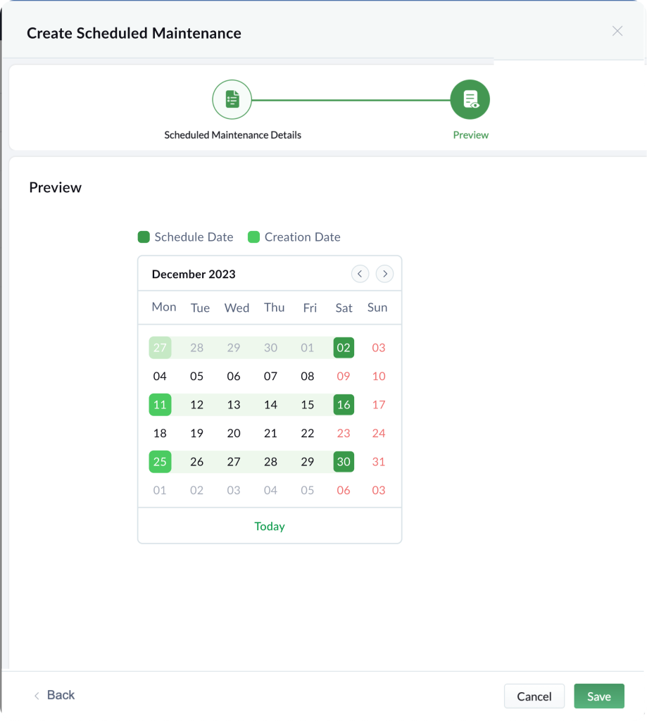 Get a preview of the upcoming jobs.