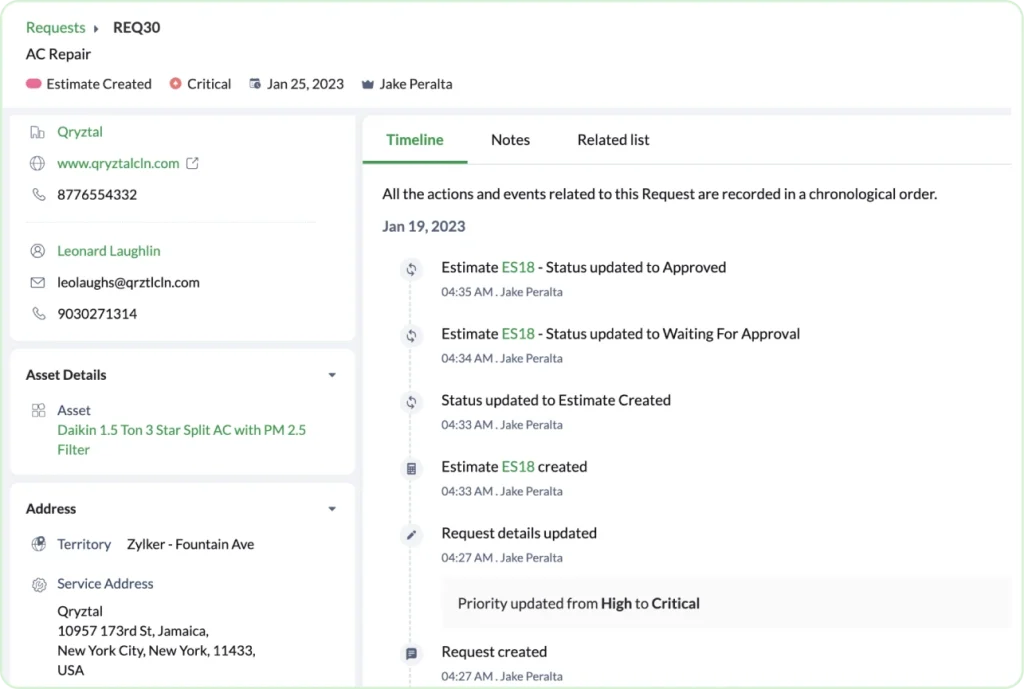 Handle every service request with precision