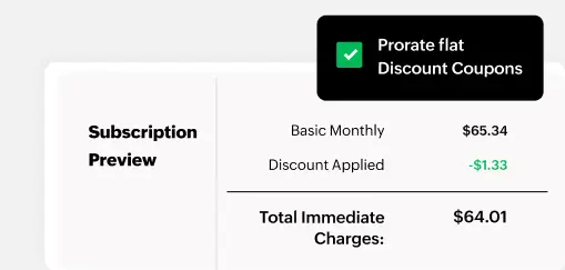 Zoho Billing Prorated Billing